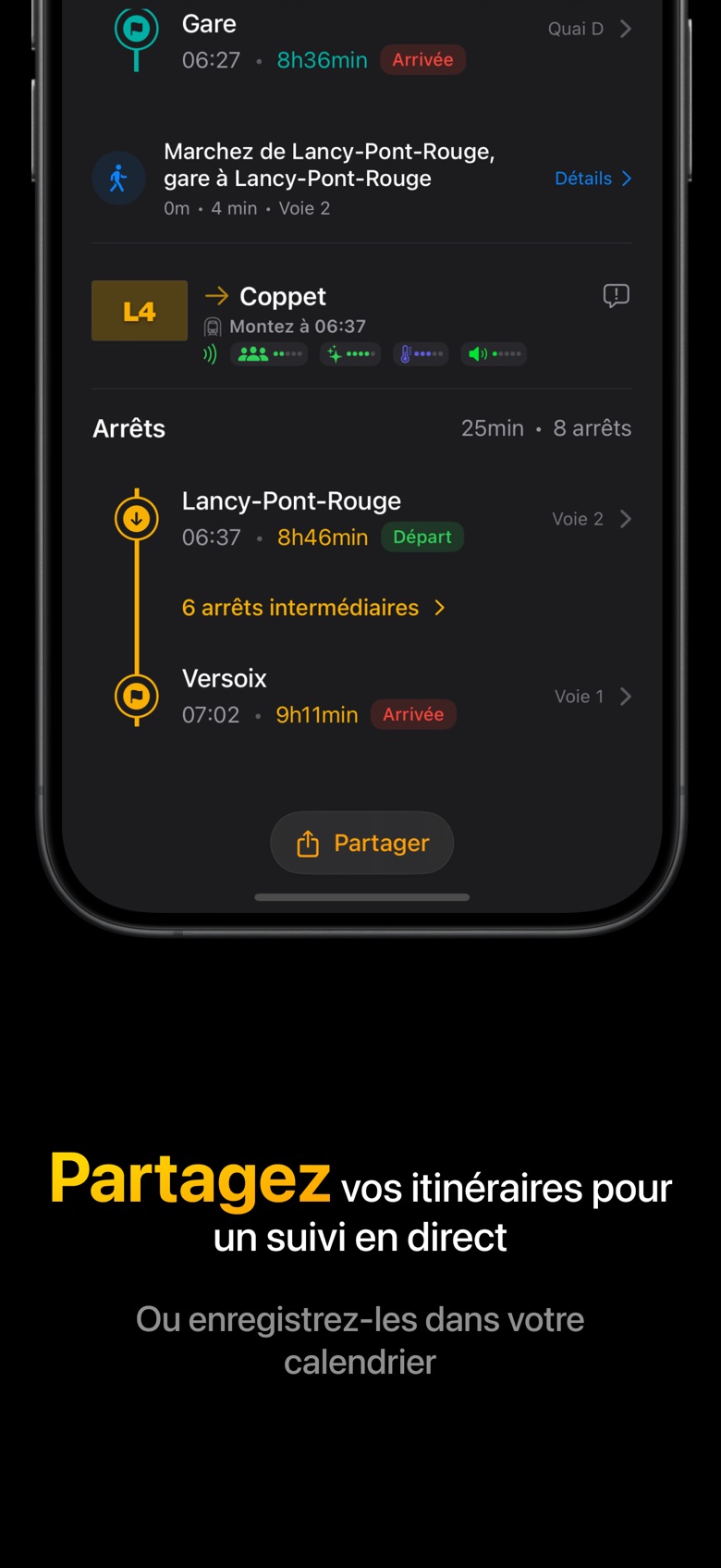 Personnalisez l'application